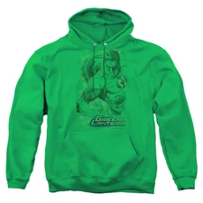 Dc Pencil Energy Mens Hoodie Kelly Green Officially Licensed