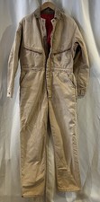 VTG Carhartt Brown Distressed Overalls Coverall Boiler Suit Long Sleeve USA