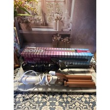 Solia Titanium Curling Wand Conair Triple Barrel Waver Curling Iron Bundle