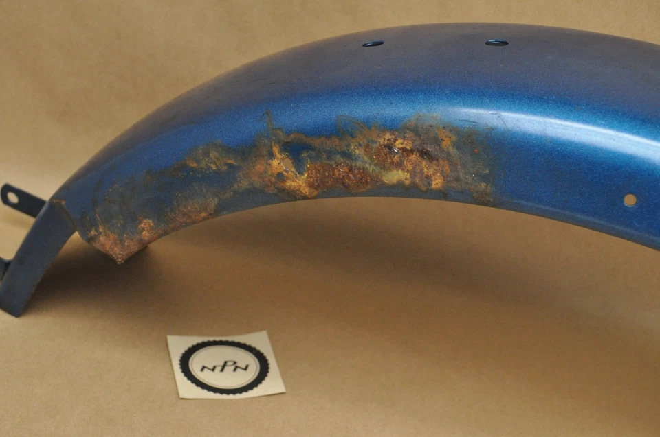 Vintage Triumph 1971-72 T120 Bonneville TR6 Trophy Tiger para-lama de roda traseira novo em folha - Imagem 4 de 4