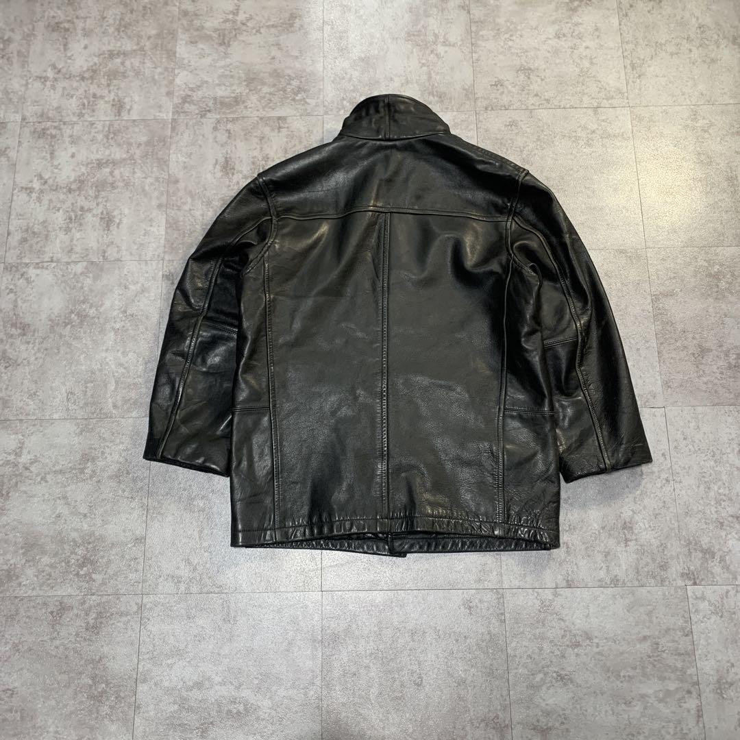 AVIREX Leather Jacket 90s Vintage Black Size XL Men Biker AVIREX Leather Jacket 90s Vintage Black Size XL Men Biker