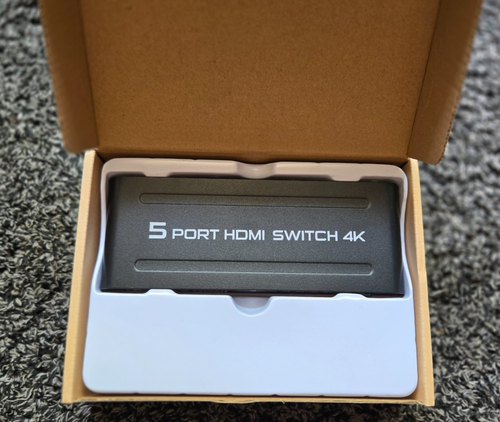 4K HDMI Switch 5 in 1 Out, 5 Port HDMI Switcher Selector Box HDR, HDMI 1.4 - Picture 5 of 10