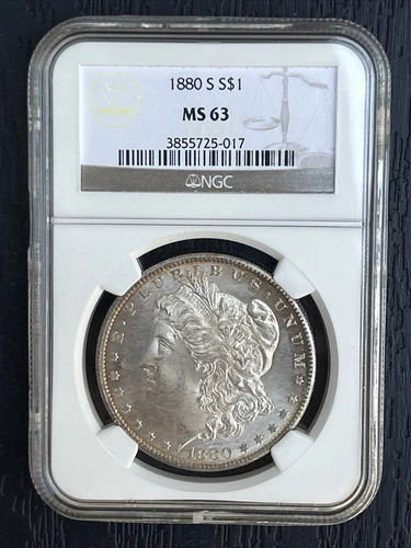 1880-S Morgan Silver Dollar MS 63 NGC