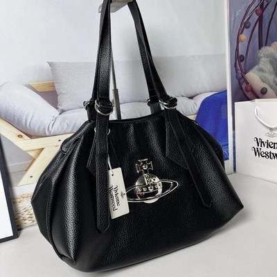Vivienne Westwood Boston bag Vegan leather Big silver orb outlet F