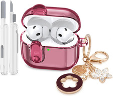 Case for Apple Airpods iPods Pro 3 Cases Cover Clear 2025 Cute Women, VISOOM Cut