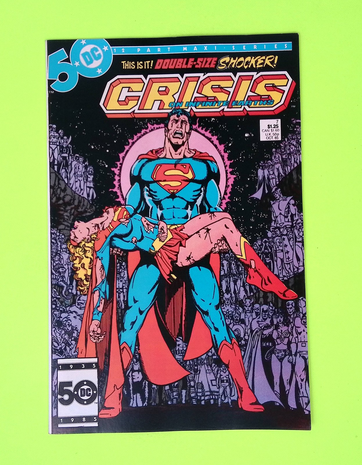 Crisis on Infinite Earths #7 Maxi Series 1985 DC Comics 8.0 Comic Book J58-219