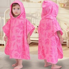 Toddler Bath Towels with Hood, Oversized 2-4Years,22"X22" Made from 100 Soft