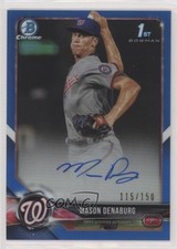 2018 Bowman Draft Chrome Pick Blue Refractor 115/150 Mason Denaburg Auto 2f9