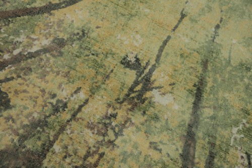 Nature Print Green Modern Abstract Area Rug 5x8 ft Hand-knotted for Bedroom - Bild 6 von 13