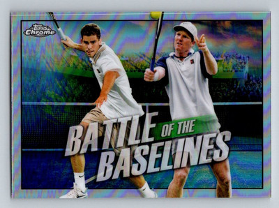 PETE SAMPRAS JIM COURIER 2021 Topps Chrome Battle of the Baselines #BB-2