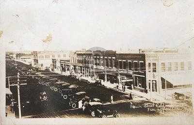 Main Street Coldwater KS Kansas RPPC Photo Postcard COPY