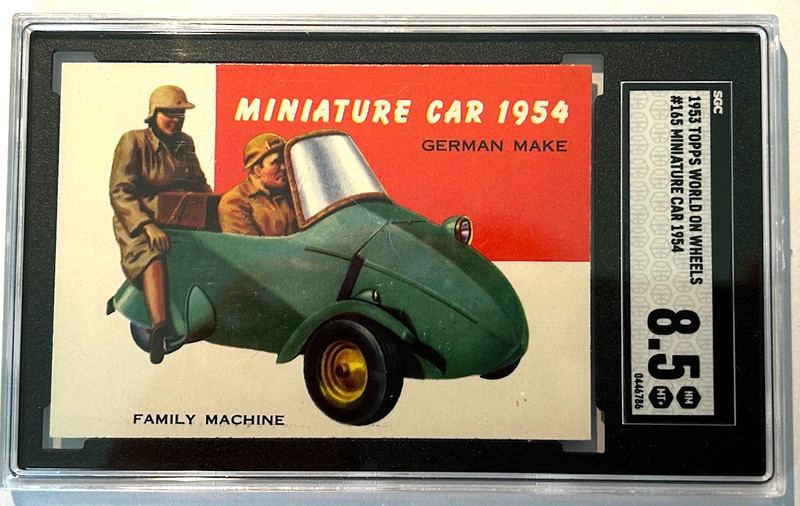 1954 Topps World on Wheels high # 165 - SGC 8.5 NM/MT+