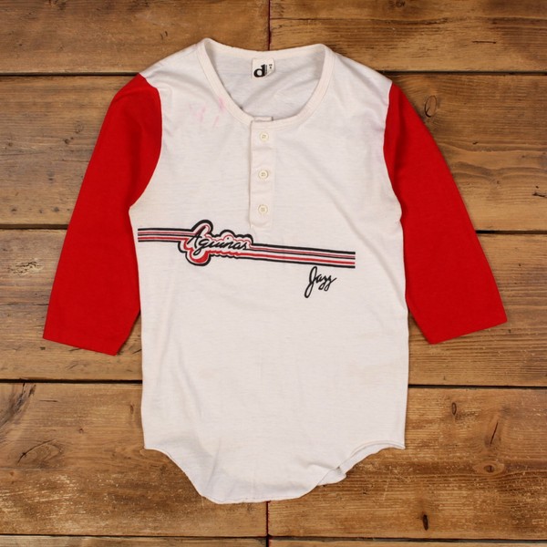 Vintage Single Stitch T Shirt Graphic Small 80s USA Made Raglan 50/50 Baseball