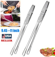 2x Kitchen Tongs Korean BBQ Tweezers for Cooking Stainless Steel Tweezers Grill
