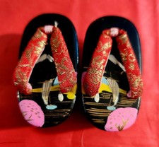 Vintage Minature Traditional Japanese Geta Sandals MADE in JAPAN