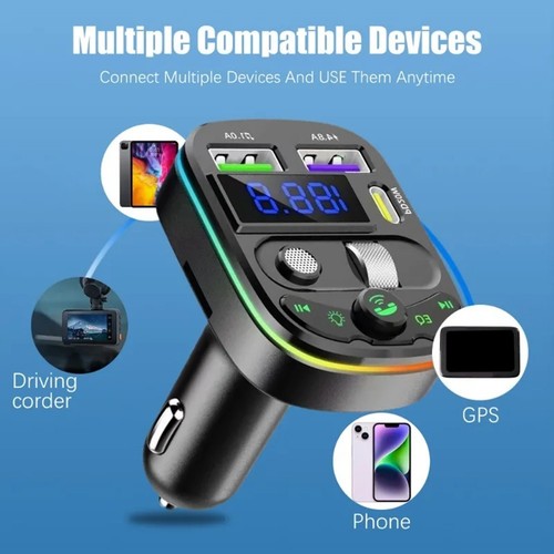 Compact Car Receiver with Dual Port Charging and Music Playback Support - Zdjęcie 8 z 12