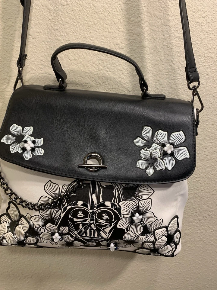 Our Universe Star Wars Darth Vadar Sketch Black And White Handbag - Image 3 of 4