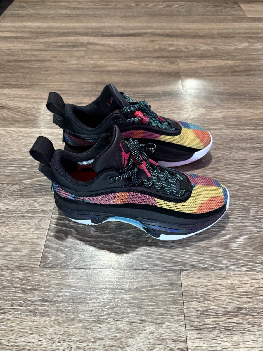 Jordan 36 Low Black/Washed Teal/Vivid Sulfur/Rush Pink 2022  display picture 2