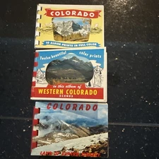 Vintage Mini Postcard Souvenir Books Colorado 