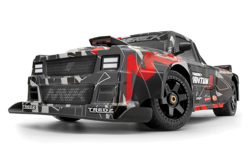 MAVERICK QuantumR Flux 4S 1/8 4WD Race Truck GrauRot 150313 Brushless Modellauto - Bild 4 von 4