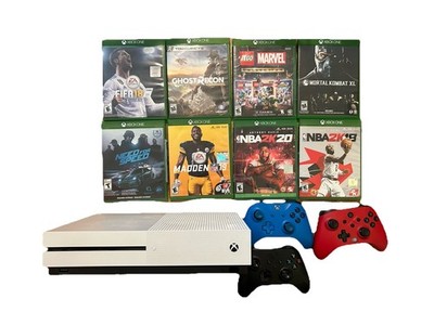 Xbox One S Console 1TB Bundle With 8 Games And 3 Controllers!