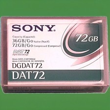 1 x SONY DAT72 -  CARTOUCHE 36/72GB DGDAT72 - 4 mm DATA - NEUVE SANS CELLO