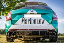 FOX Edelstahl Komplettanlage Skoda Octavia 5E RS TDI 4x4 je 2x90mm doppelwandig