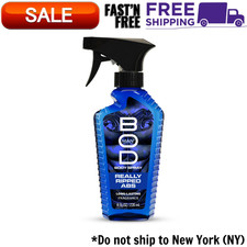 BOD Man Fragrance Body Spray, Really Ripped Abs, 8 fl oz NEW