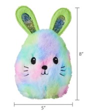 Bunny Plush 8" Oval - New Multicolor