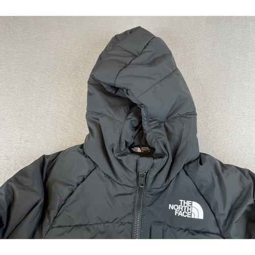 The North Face Boys Sz S North Down Hooded Jacket Coat Black - Picture 5 of 13