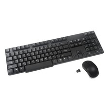 Wireless Keyboard and Mouse Combo, 2.4GHz USB Receiver, 104 Keys, PC/Laptop