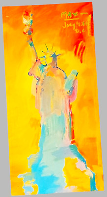 Statue Of Liberty Art Peter Max Pop Art Print Liberty Home Office NYC Wall Décor