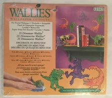 25 Dino Dinosaurs Fun Colors Sticker Wallies Cutouts Boys Room Wall Decal Border