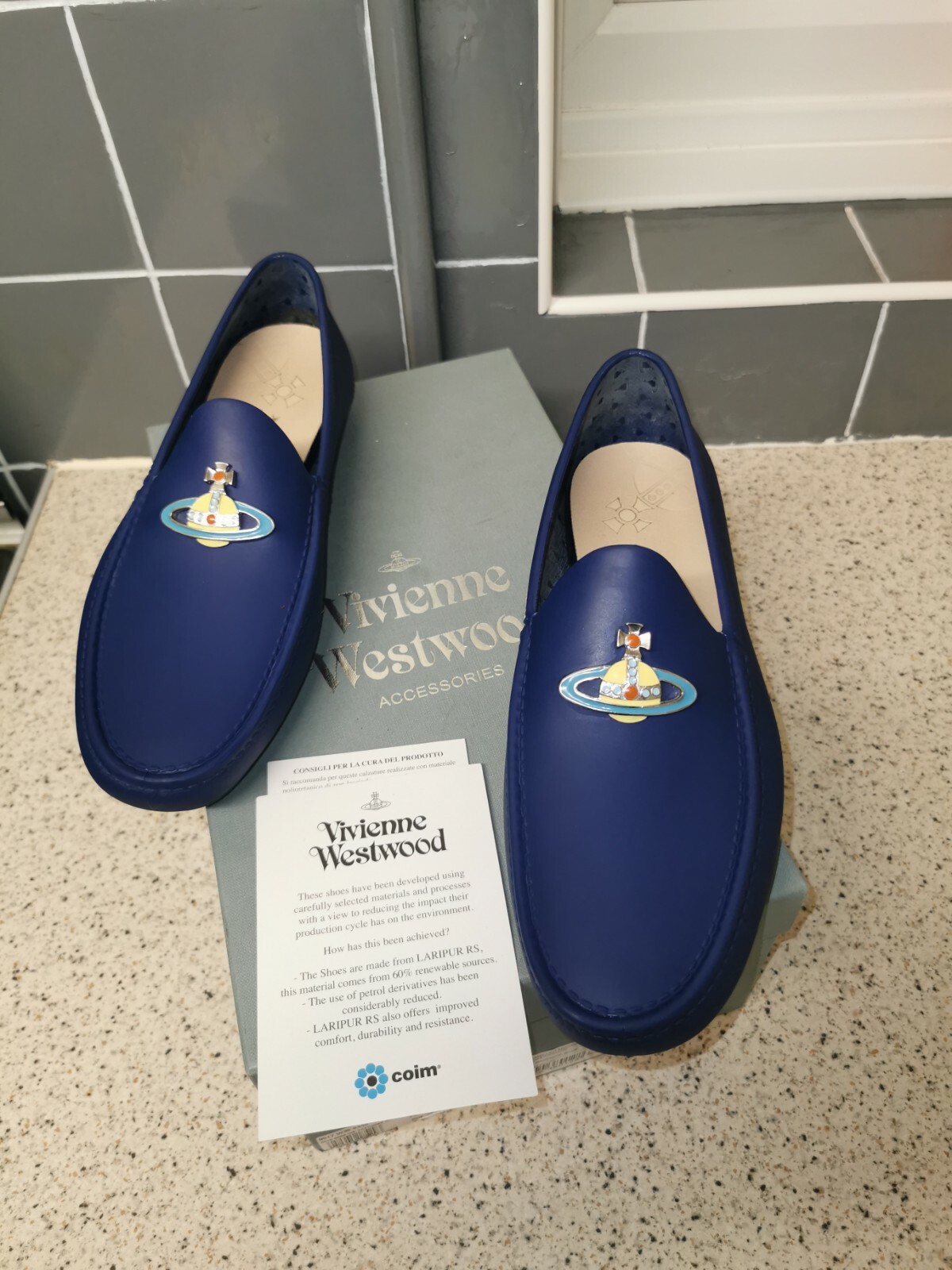 Vivienne Westwood Moccasin Blue Orb Men 