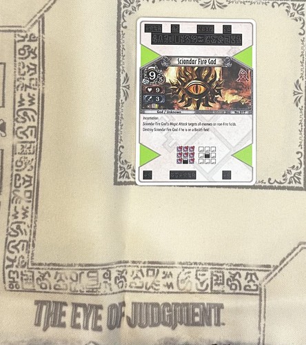 The Eye of Judgment Sciondar Fire God #017 USED Ultra Rare Sony PS3 Set 1
