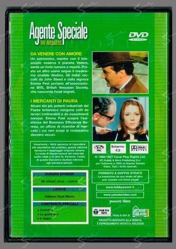 Agente Speciale The Avengers N. 1 DVD 1966 Patrick Mcnee Diana Riggs Editoriale - Foto 5 di 5