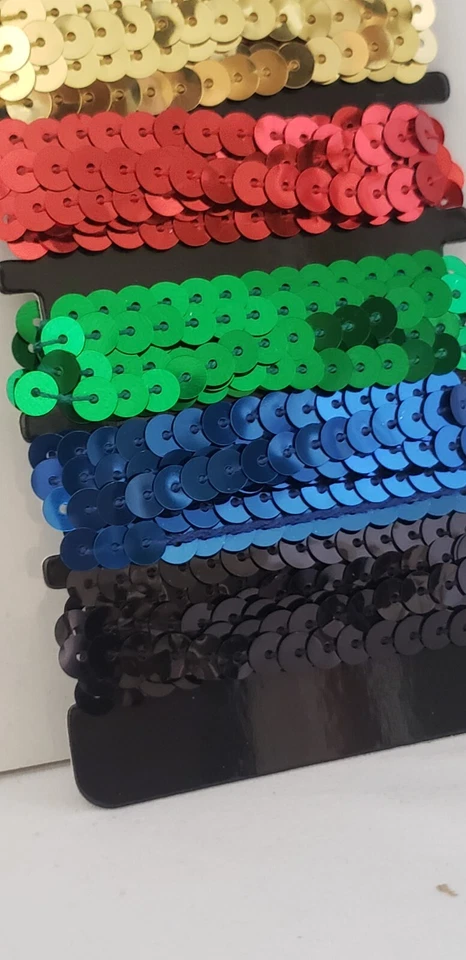 The Paper Studio RIBBON Sequin Trim 1/4'' - PRIMARY - 6 yds - Image 2 of 2