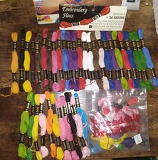 Designs For The Needles Embroidery Floss 34 Plus Skeins Various Colors W/ Book