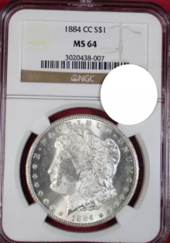 1884-CC MORGAN DOLLAR NGC MS64
