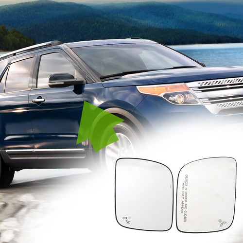 Espejo retrovisor lateral conductor pasajero vidrio punto ciego térmico para Ford Explorer 2011~2019 - Imagen 2 de 9