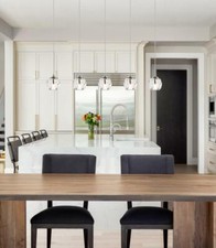 Crystal Pendant Chandelier Light Fixture Modern Dining Room or Kitchen Island