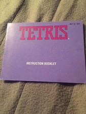 Tetris - Original Nintendo NES Manual