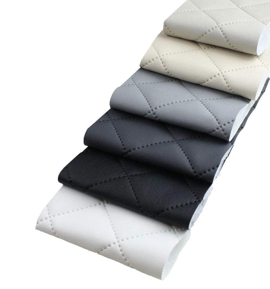 Kunstleder Gesteppt Möbel Textil Meterware Polster Stoff PU- Möbelstoff 50x140cm - Bild 2 von 2