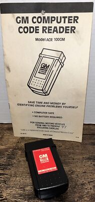Power To Go GM Code Reader Model ACR100GM 1982-1995 With Manual Vintage Genuine