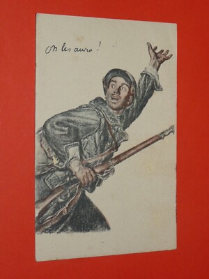 CPA Patriotique: La revanche de la France / Guerre 14-18