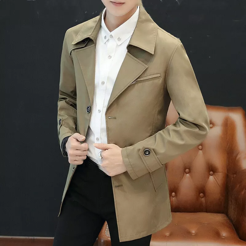 Mens top fitted coat