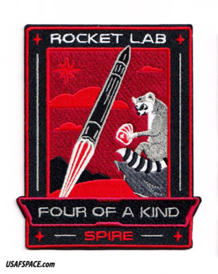 ROCKET LAB 43 ''FOUR Of A KIND'' Electron Launch LEMUR SSA SATELLITE Mission PATCH