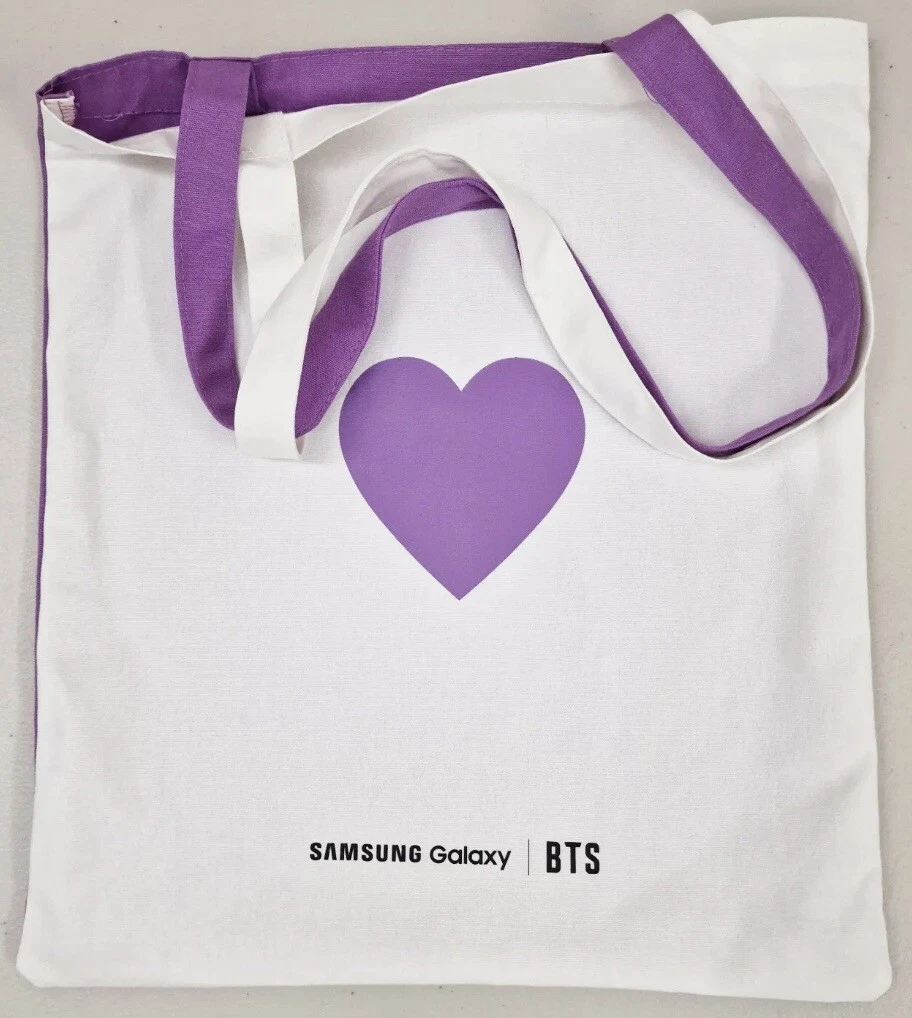 NEW BTS Samsung Galaxy Tote Bag Bundle With Stickers and Poster Exclusive