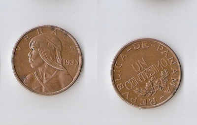 Panama  1 centesimo 1935 High grade!!!
