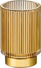 LEICURACE Makeup Brush Holder Toothbrush Holders Crystal Large Gold